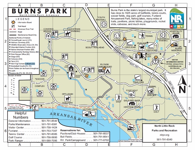 Burns Park Map